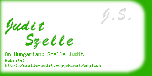 judit szelle business card
